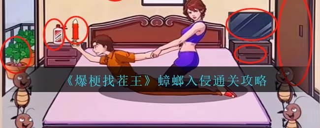 爆梗找茬王蟑螂入侵怎么过-爆梗找茬王蟑螂入侵通关方法分享